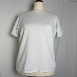 Caslon White Short Sleeve T-shirt Plus Size 1X